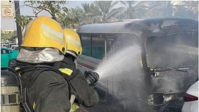 ഓടിക്കൊണ്ടിരുന്ന മിനിബസിന് തീപിടിച്ചു