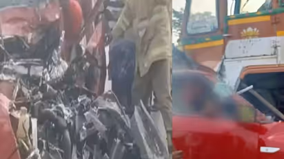   திருவண்ணாமலை அருகே கோர விபத்து... லாரி - கார் நேருக்கு மோதல்.. 8 பேர் சம்பவ இடத்திலேயே பலி