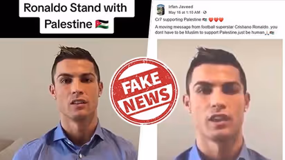 Fact Check: Has Cristiano Ronaldo pledged support to Palestinians amid Israel-Hamas war? Here's the truth