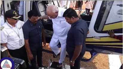 ಮಾಜಿ ಸಿಎಂ ಯಡಿಯೂರಪ್ಪ ಕಾಲಿಗೆ ಗಾಯ: ಹೆಲಿಕಾಪ್ಟರ್‌ ಹತ್ತುವಾಗ ಉಳುಕಿದ ಕಾಲು, ನಡೆಯಲಾಗದೇ ಪರದಾಟ