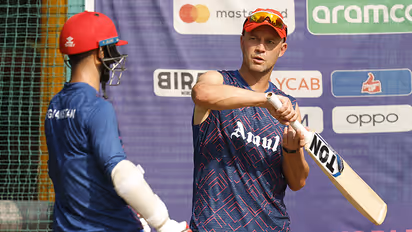 Afghanistan coach Jonathan Trott's emotional dressing room speech after historic win against Pakistan