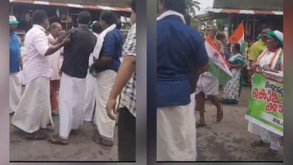 കൊല്ലം കരുനാഗപ്പള്ളിയിൽ യുഡിഎഫ് പദയാത്രക്കിടെ കോൺഗ്രസ് പ്രവർത്തകർ തമ്മിൽ കൈയ്യാങ്കളി