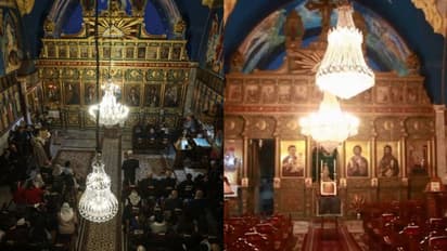 ബോംബ് വര്ഷത്തിനിടെ ജീവനുംകൊണ്ടോടി പലസ്തീനികള്; അഭയമേകി ഗാസയിലെ പുരാതന ക്രിസ്ത്യന് പള്ളി