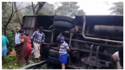 Kerala: Bus carrying Ayyappa devotees overturns in Erumeli; several injured