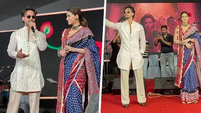 Ganapath: Witness Tiger Shroff, Kriti Sanon elevating style game by ringing in Navratri at Ahmedabad