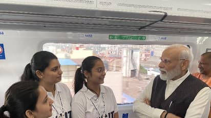 PM Modi in NaMo Train Photo