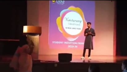 Professor removes student from stage for chanting 'Jai Shri Ram' before performance in Ghaziabad (WATCH)