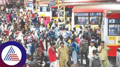 ದಸರಾ ಹಬ್ಬ: ಊರಿಗೆ ಹೊರಟವರಿಂದ ತುಂಬಿ ತುಳುಕಿದ ಕೆಎಸ್ಸಾರ್ಟಿಸಿ ನಿಲ್ದಾಣ