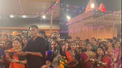 ಪಾಕಿಸ್ತಾನ ಹಿಂದೂ ದೇಗುಲದಲ್ಲಿ ನವರಾತ್ರಿ ಪೂಜೆ, ಕುಟುಂಬ ಸಮೇತ ಪಾಲ್ಗೊಂಡ ಕ್ರಿಕೆಟಿಗ!