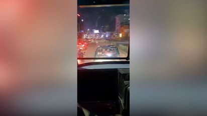 സഡൻ ബ്രേക്കിട്ടും കുറുകെ സഞ്ചരിച്ചും കെഎസ്ആർടിസി ബസിന് തടസം നിന്ന് യുവാക്കളുടെ പോർവിളി