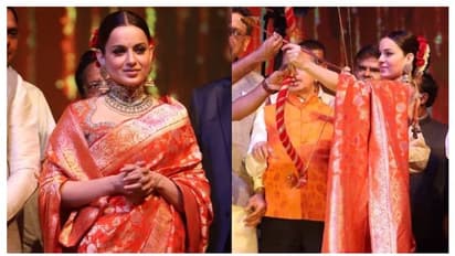 Kangana Ranaut at Luv Kush Ramleela: Tejas star gets trolled for failing to shoot the arrow at Ravan effigy