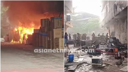 Kerala: Fire breaks out at home appliances company in Palakkad