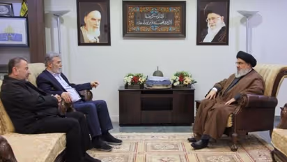 Israel-Palestine war: Hezbollah’s Nasrallah meets Hamas deputy leader and Islamic Jihad chief in Beirut