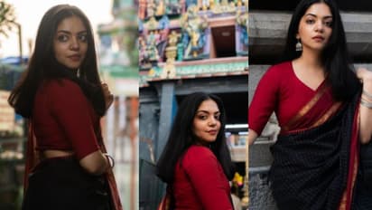 സാരിയില്‍ മനോഹരിയായി അഹാന കൃഷ്ണ; ചിത്രങ്ങള്‍ വൈറല്‍