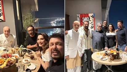 (Photos) Madhuri Dixit, Sanjay Dutt, Jackie Shroff and more at Subhash Ghai’s wedding anniversary dinner