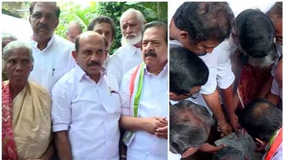 കെ റെയിൽ വിരുദ്ധ പ്രക്ഷോഭം; സമരത്തിൻ്റെ പ്രതീകമായ തങ്കമ്മയുടെ വീടിന് തറക്കല്ലിട്ടു