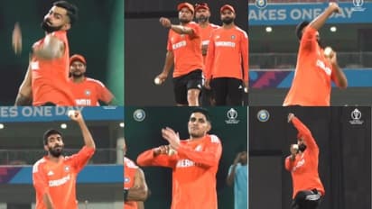 വലംകൈയൻ ബൗളറായി ജഡേജ, ഇടം കൈയൻ പേസറായി ബുമ്ര, രോഹിത്തിന് പന്തെറിഞ്ഞ് കോലി, കാണാം ഇന്ത്യയുടെ പരിശീലനം