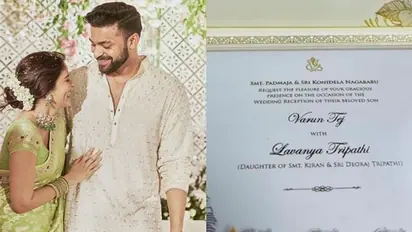 Varun Tej-Lavanya Tripathi wedding: Their wedding card looks royal; first look leaked on social media