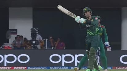 Pakistan vs South Africa: தோனியின் ஹெலிகாப்டர் ஷாட்டில் சிக்ஸர் அடித்த பாகிஸ்தான் வீரர் – வைரலாகும் வீடியோ!