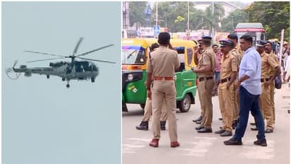 ഹെലികോപ്റ്ററിൽ സൈന്യത്തിന്‍റെ നിരീക്ഷണ പറക്കൽ; ചെക്ക് പോസ്റ്റുകളിൽ പരിശോധന, കനത്ത സുരക്ഷയില്‍ സംസ്ഥാനം