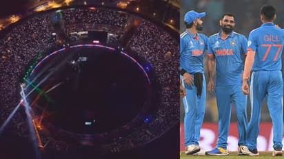 Goosebumps! Fans sing Vande Mataram along with dazzling light show after India's WC win over England (WATCH)