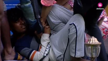 ಬಿಗ್ ಬಾಸ್ ಮನೆಯಲ್ಲಿ ಭಾರೀ ಹೊಡೆದಾಟ; ಕಾರ್ತಿಕ್ ಮುಂದೆ ಮಂಡಿಯೂರಿ ಬಿದ್ದು ಒದ್ದಾಡುತ್ತಿರುವ ಪ್ರತಾಪ್