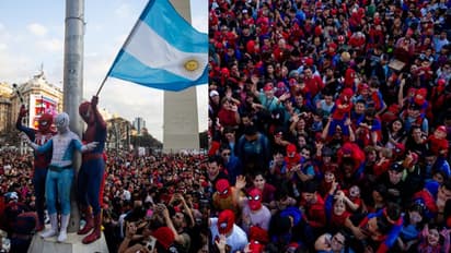 ലോകറെക്കോർഡ് തീർക്കണം, സ്പൈഡർമാൻ വേഷത്തിൽ അർജന്റീനയിൽ ഒത്തുകൂടിയത് ആയിരങ്ങൾ