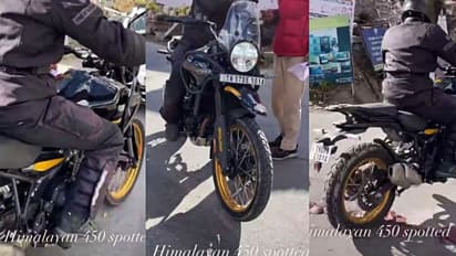 பிளாக் கோல்டு டிசைனில் ராயல் என்ஃபீல்டு ஹிமாலயன் 450 பைக்! லீக்கான டெஸ்டிங் வீடியோ!