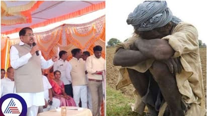 ಅನ್ನಭಾಗ್ಯ ಯೋಜನೆ ಅಕ್ಕಿಯಿಂದ ಹೊಟ್ಟೆ ತುಂಬ್ತಿಲ್ಲ: 10 ಕೆಜಿ ಅಕ್ಕಿ ಕೊಡುವಂತೆ ಸಚಿವರ ಮುಂದೆ ಮಂಡಿಯೂರಿದ ರೈತ