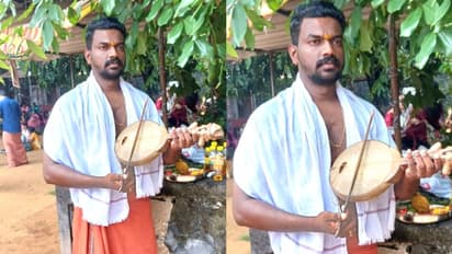 നാഗക്കളമെഴുതി സര്പ്പംപാട്ടിന് പുള്ളോര് വീണ മീട്ടിയ കൈകളില് സ്റ്റെതസ്കോപ്പ്; വിഷ്ണു ഇനി ഡോ.വിഷ്ണു