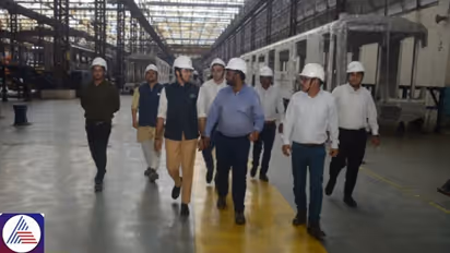 Namma Metro Yellow line update: MP Tejasvi Surya visits Kolkata factory to ensure timely delivery of coaches