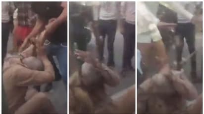 പോലീസിനെ നടുറോട്ടിലിട്ട് പൊതിരെ തല്ലുകയും ചവിട്ടുകയും ചെയ്യുന്ന ജനക്കൂട്ടത്തിന്റെ വീഡിയോ വൈറല് !