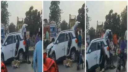 മദ്യം കടത്തിയ കാർ അപകടത്തിൽപ്പെട്ടു, ദേശീയപാത നിശ്ചലമാക്കി ആൾക്കൂട്ടം മദ്യക്കുപ്പികൾ കൊള്ളയടിച്ചു; വീഡിയോ !