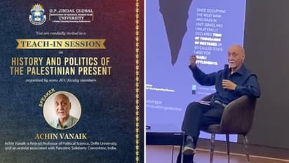 Row erupts over author Achin Vanaik's anti-Hindu remarks during lecture on Israel-Palestine conflict (WATCH)