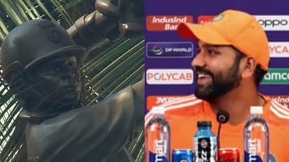 വാംഖഡെയിലെ സച്ചിന്റെ പ്രതിമക്ക് സ്റ്റീവ് സ്മിത്തിന്റെ മുഖച്ഛായയെന്ന് ആരാധകര്; പ്രതികരിച്ച് രോഹിത് ശര്മ