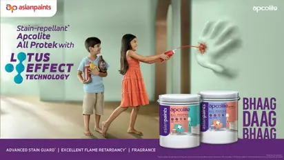 Asian Paints Apcolite All Protek: Now confidently say 'Bhaag Daag Bhaag' and keep interior walls spotless