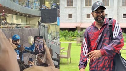 ಭರ್ಜರಿ ಗೆಲುವಿನ ಬೆನ್ನಲ್ಲೇ ಪುಟ್ಟ ಅಭಿಮಾನಿಗೆ ಶೂ ಗಿಫ್ಟ್ ನೀಡಿದ ರೋಹಿತ್ ಶರ್ಮಾ!