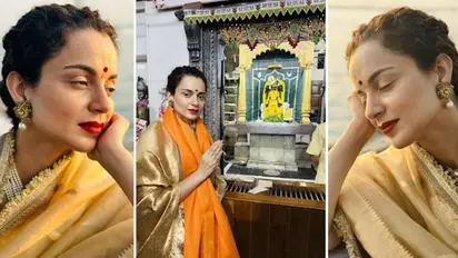 Tejas star Kangana Ranaut gets trolled as she visits Dwarkadhish temple, one netizen says, "Bas reel banao...'