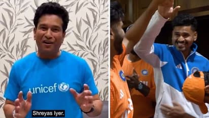 India vs Sri Lanka: Men in Blue go berserk as Sachin Tendulkar declares Shreyas Iyer as 'Best Fielder' (WATCH)