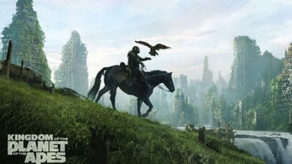 విజువల్ వండర్.. `కింగ్డమ్ ఆఫ్ ది ప్లానెట్ ఆఫ్ ది ఏప్స్` తెలుగు టీజర్..