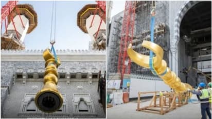 മക്ക വിശുദ്ധ പള്ളിയിലെ മിനാരങ്ങളിൽ പുതിയ ചന്ദ്രക്കലകൾ സ്ഥാപിച്ചു