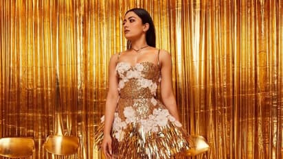 Golden Dressನಲ್ಲಿ ಮಿಂಚಿದ Rashmika Mandanna: ಕಿರಿಕ್ ಬೆಡಗಿ ಪೋಸ್ ನೋಡಿ ಡವ್ ರಾಣಿ ಎಂದ ಫ್ಯಾನ್ಸ್‌!