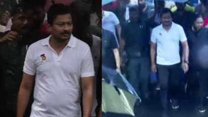 கொட்டும் மழையில் குடையோடு வாக்கிங் சென்ற அமைச்சர் - Walk for Health சிறப்பு திட்டத்தை துவங்கி வைத்த உதயநிதி!