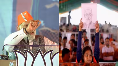 'Good luck & blessings...' PM Modi writes to girl who brought his sketch to public meeting in Chhattisgarh