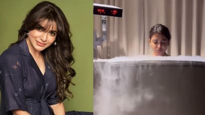 മൈനസ് 65 ഡിഗ്രി തണുപ്പിലെ നില്പ്പ്; 'ക്രയോതെറാപ്പി' പരീക്ഷിച്ച് സാമന്ത