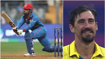 ഇരുന്നും ചരിഞ്ഞും റാഷിദ് ഖാന്‍റെ കൊലത്തൂക്ക്! വന്യമായ ഷോട്ടുകള്‍; ചിരിക്കണോ കരയണോ എന്നറിയാതെ സ്റ്റാര്‍ക്ക്