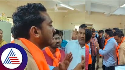 ವಿದ್ಯಾರ್ಥಿಗೆ ಲಂಚದ ಬೇಡಿಕೆ; ಕೆಎಸ್ಎಲ್ ವಿವಿಗೆ ನುಗ್ಗಿ ಸಿಬ್ಬಂದಿ ವಿರುದ್ಧ ಎಬಿವಿಪಿ ಪ್ರತಿಭಟನೆ