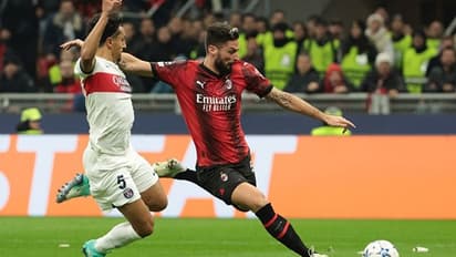 Olivier Giroud sparks AC Milan's Champions League comeback with a win over PSG