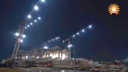 Spectacular night view of the Ram Mandir in Ayodhya (WATCH)