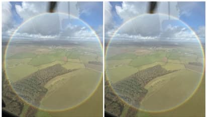 പൂര്ണ്ണവൃത്താകൃതിയുള്ള മഴവില്ല് കണ്ടിട്ടുണ്ടോ? സോഷ്യല് മീഡിയോയില് വൈറലായി ഒരു ചിത്രം !